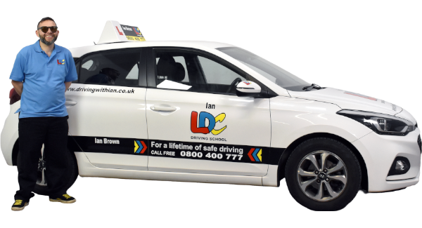 Ian Brown's driving school car